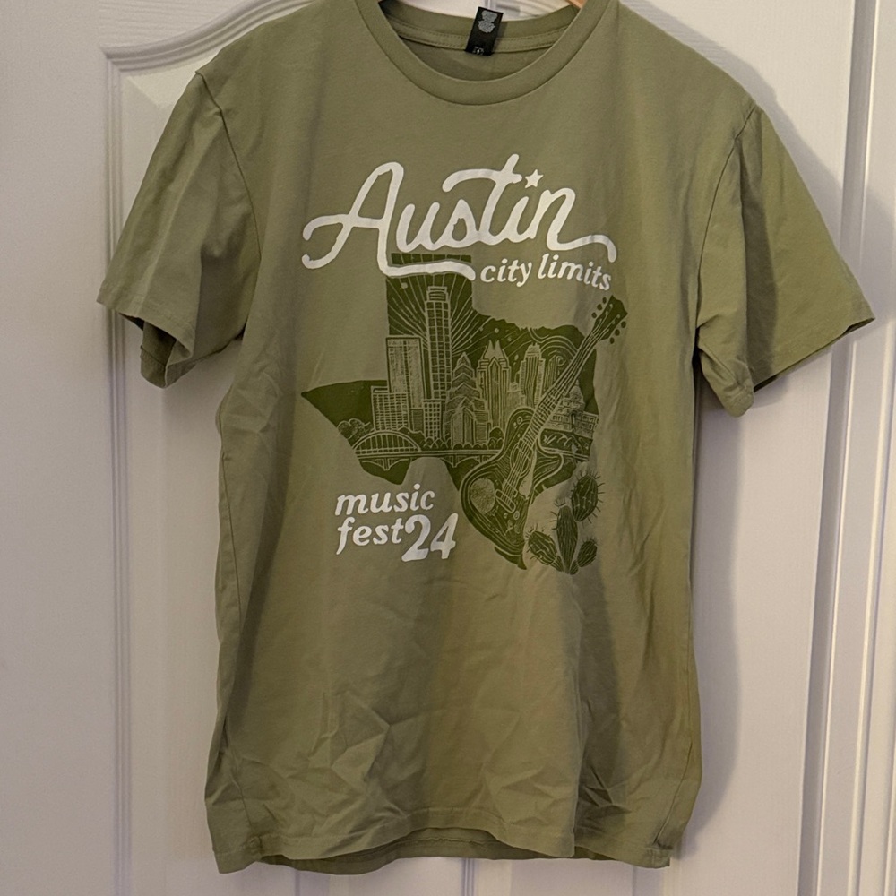 Austin City Limits Music Fest Olive Short Sleeve Tee
